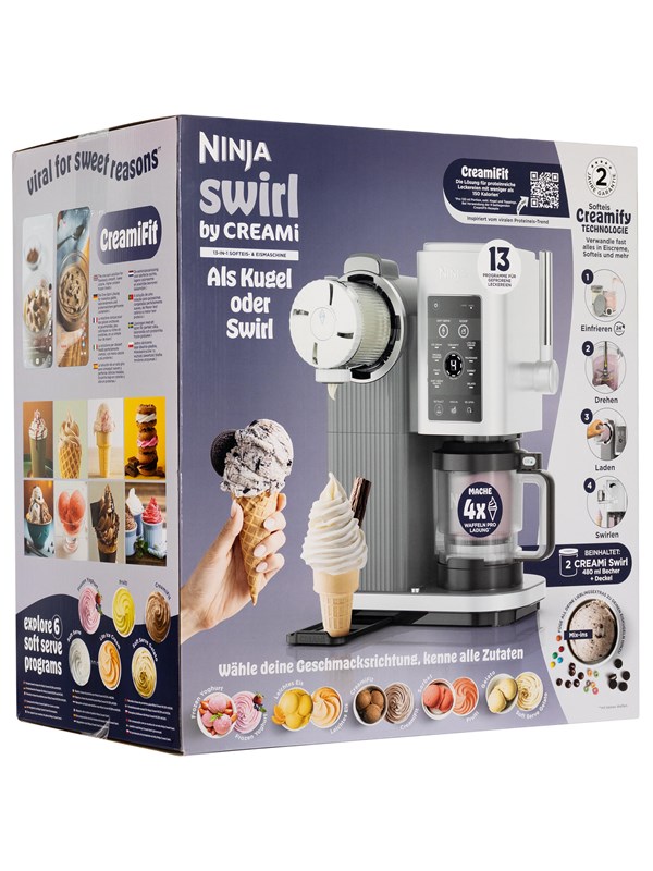 Ninja Jäätelökone Swirl for CREAMi 13-in-1 Soft Serve & Ice Cream Maker NC701EU