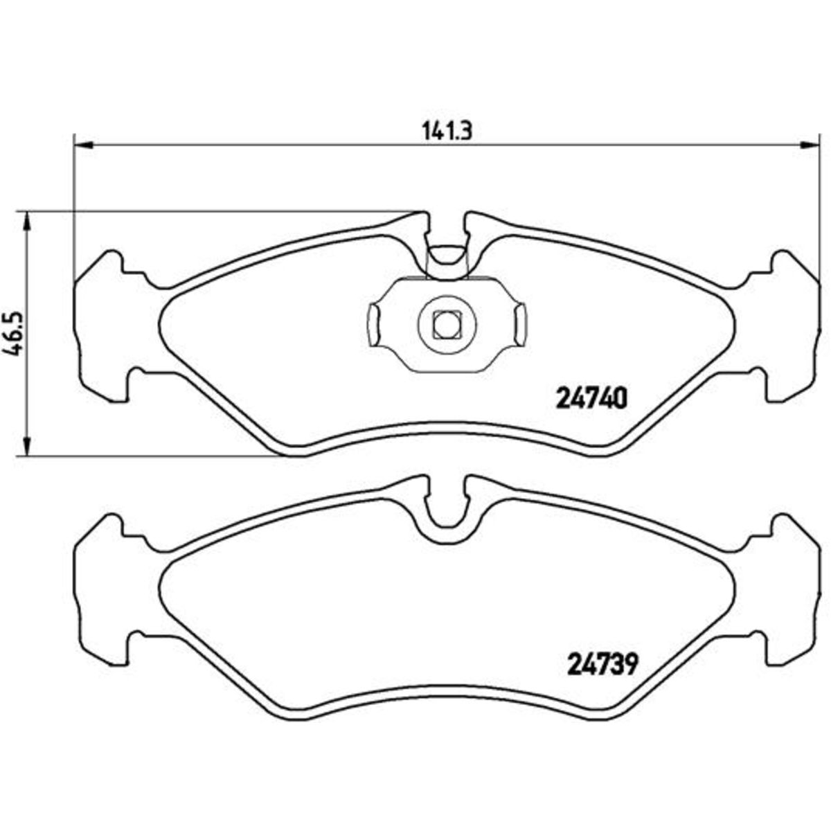 Jarrupalat, levyjarru BREMBO P 50 081