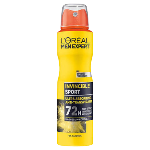 L'Oréal Paris Men Expert Invincible Sport 72H Antiperspirant Deodorant Spray – 150 ml