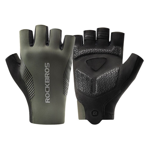Rockbros cycling gloves spring/summer/autumn short fingers size: M - green