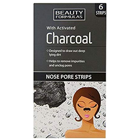 Beauty Formulas Charcoal Nose Pore Strips - 6 kpl.
