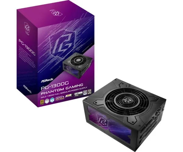 ASRock Phantom Gaming PG-1300G 1300W -virtalähde, 80 Plus Gold