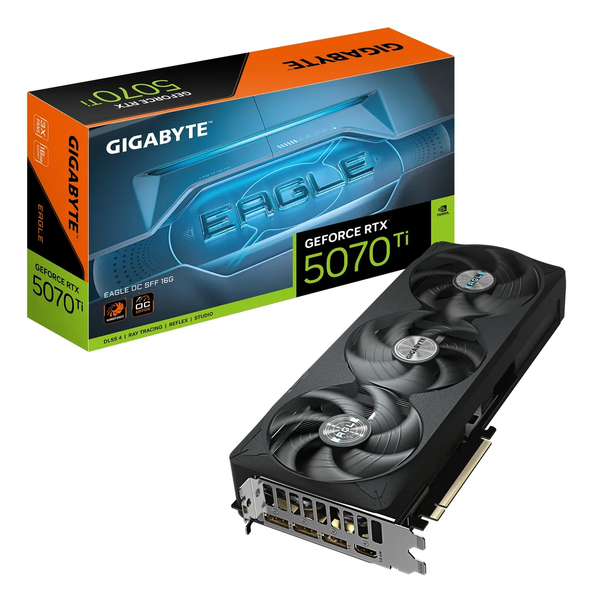 Gigabyte GeForce RTX 5070 Ti EAGLE SFF OC 16 Gt -näytönohjain