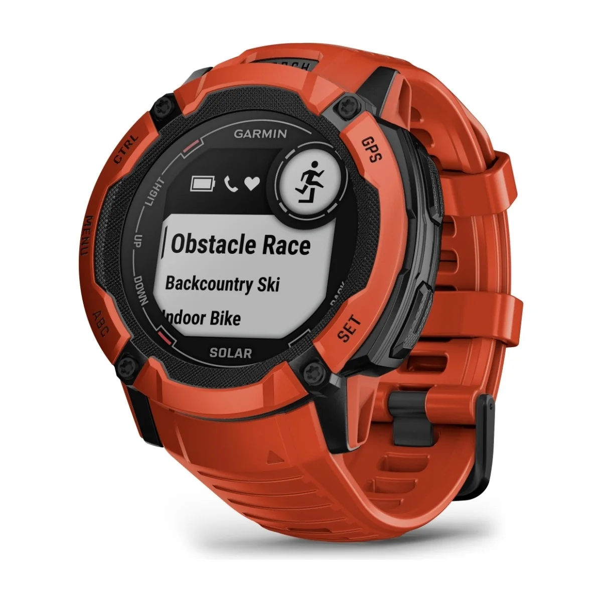 Garmin Instinct 2X Solar GPS-älykello, flame red