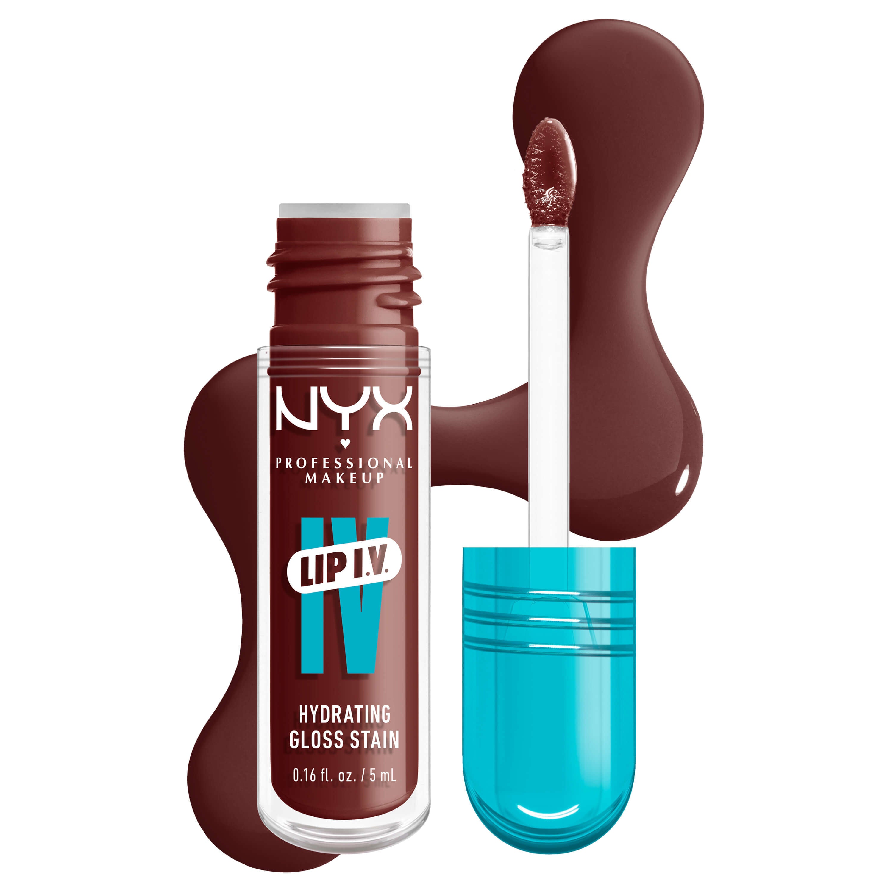 NYX Professional Makeup Lip IV pitkäkestoinen huulikiilto kosteuttavalla vaikutuksella, väri 05 - MOCHA ME WET 5 ml