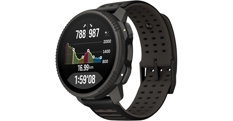 Suunto Vertical 2 -urheilukello, titaanikehys, 49 mm, Titanium Black