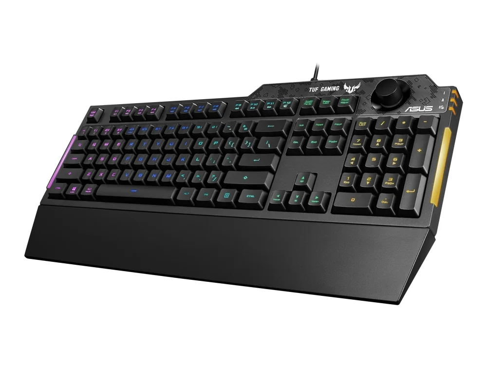 ASUS TUF Gaming K1 - Pohjoismainen asettelu - Pelinäppäimistö - Pohjoismainen - Musta