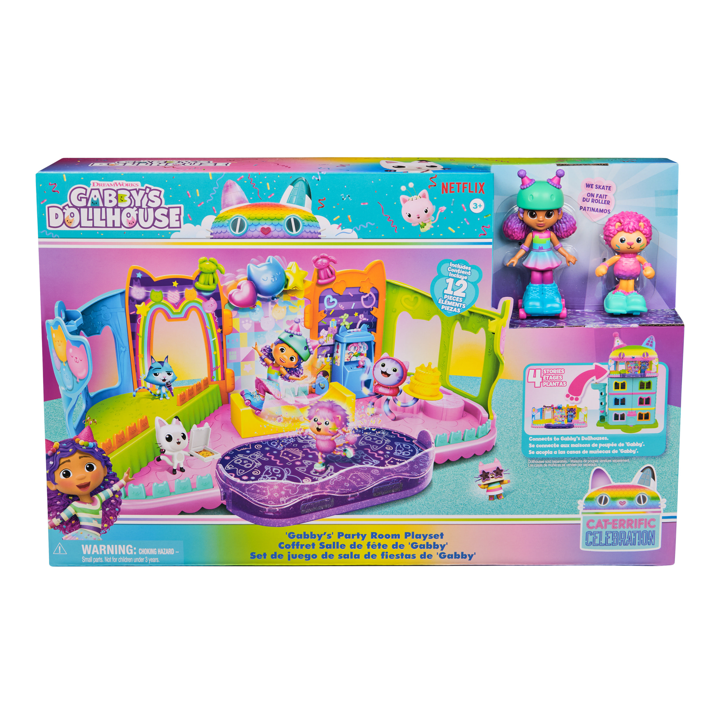 Gabby's Dollhouse Gabbys Dollhouse Rullisjuhlat katolla Leikkisetti