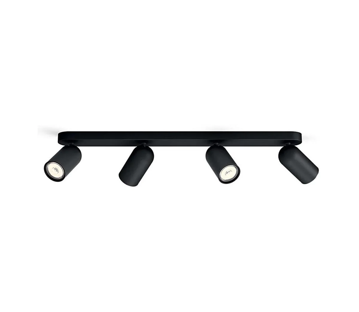 Philips myLiving Pongee kohdevalaisin 4x, Pinta-asennettavat spottivalot, GU10, 4 lamppu(a), LED, 220-240 V, Musta