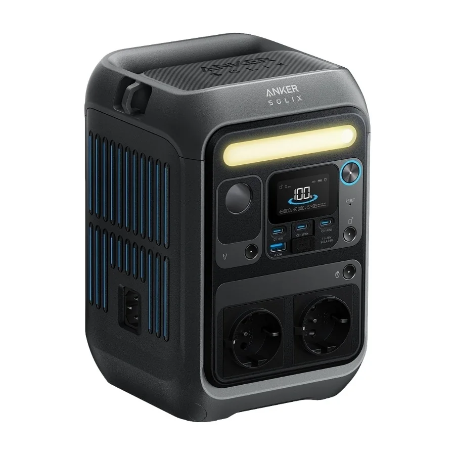 Anker SOLIX C300X - Kannettava sähköasema - AC 220-240 V - 300 Watt - litium-rautafosfaatti - 288 Wh - Wi-Fi, Bluetooth - lähtöliittimet: 2