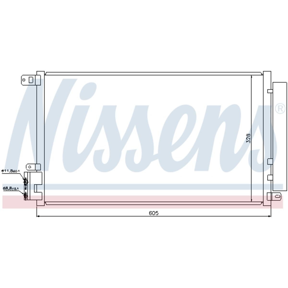 Lauhdutin, ilmastointilaite NISSENS 940095
