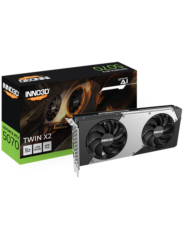 Inno3D GeForce RTX 5070 Twin X2 12 Gt -näytönohjain