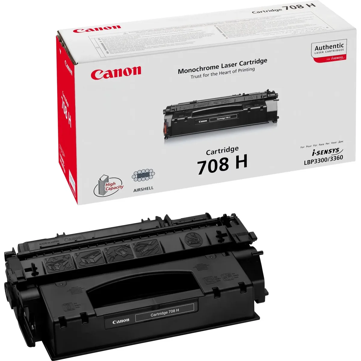 Canon 708H XL-laservärikasetti, musta