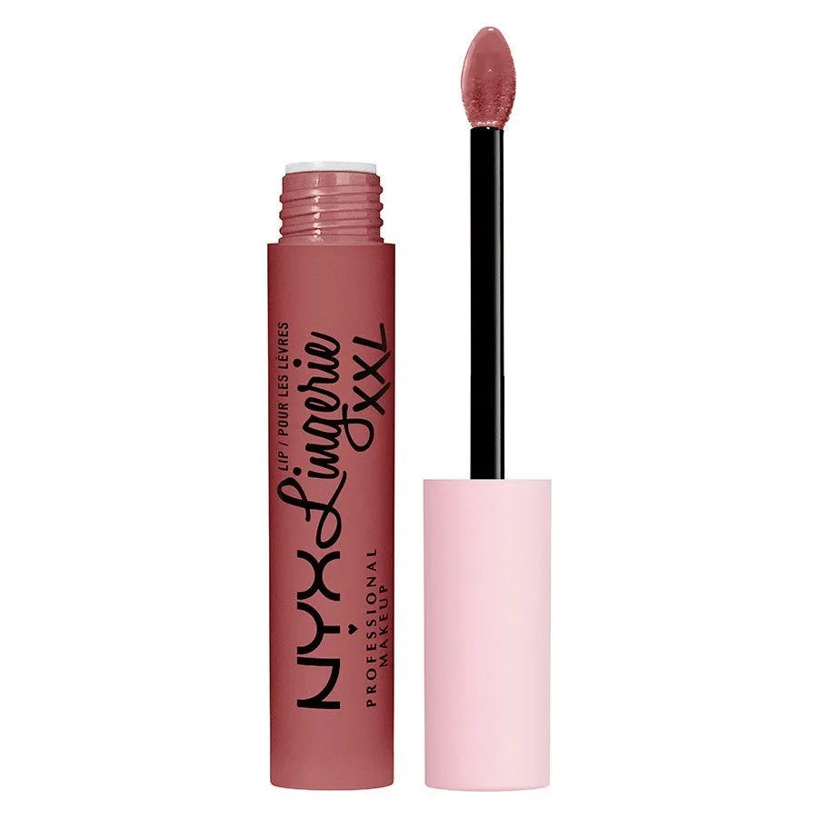 NYX Professional Makeup Lingerie XXL nestemäinen huulipuna mattapintaisella värillä 05 - Irrotettava 4 ml