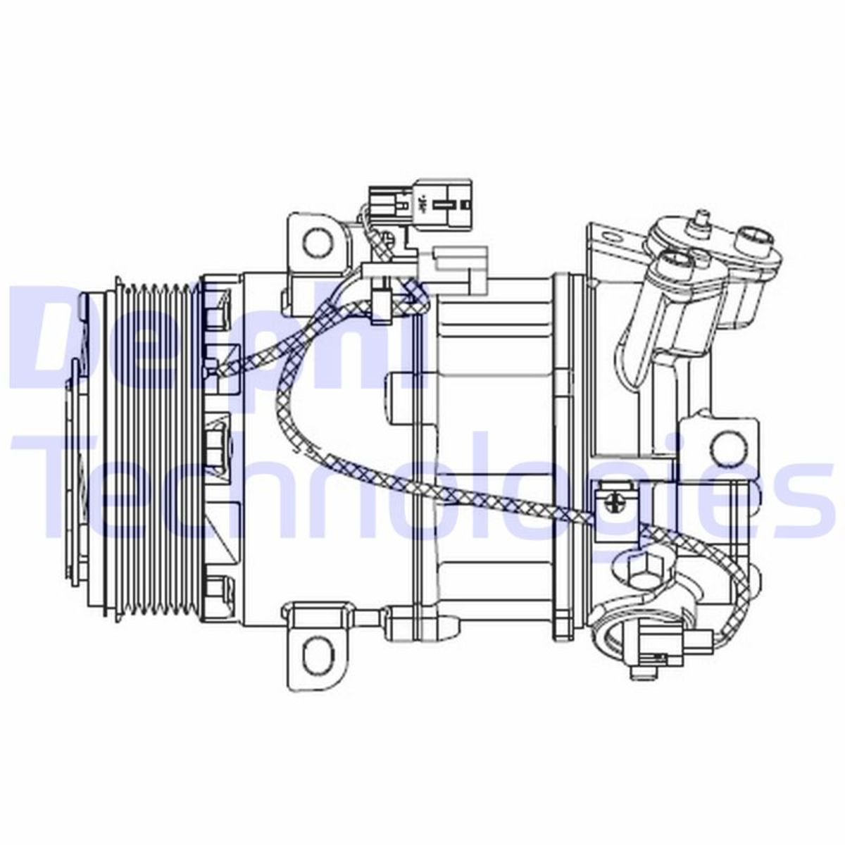 Ilmastoinnin kompressori DELPHI CS20550