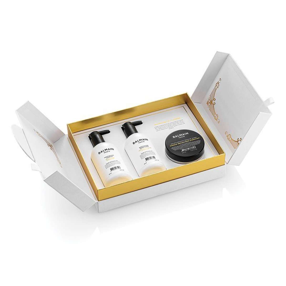 Balmain Professionnel -setti: Kosteuttava, Hiusten shampoo, Kosteutukseen, 300 ml + Kosteuttava, Hiusten hoitoaine, Kosteutukseen, 300 ml + Kosteuttav