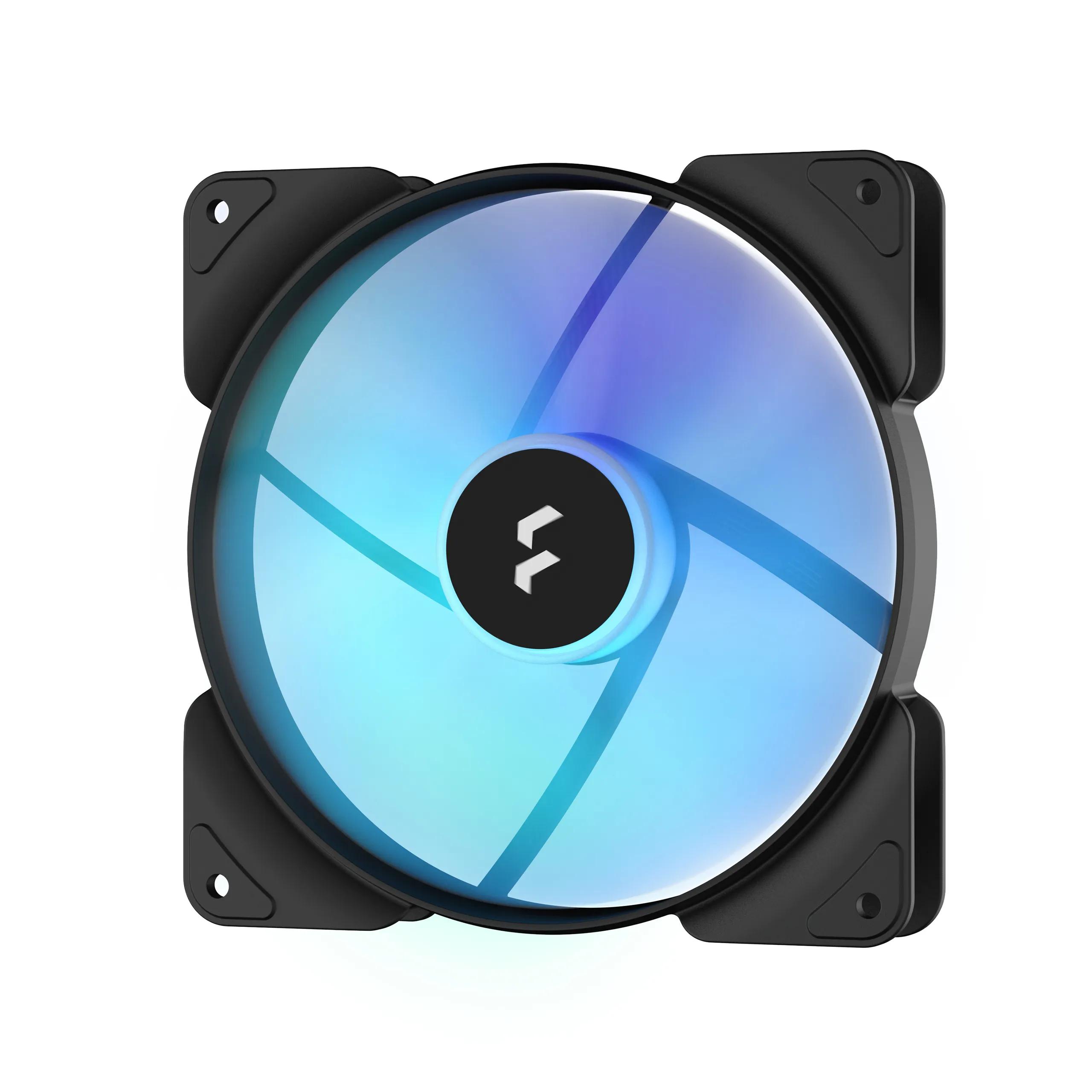 Fractal Design Aspect 14 PWM RGB -tuuletinsarja, 140 mm, kiväärilaakeri, 3 kpl, musta