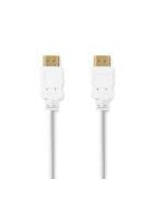 Nedis High Speed HDMI TM Kaapeli Ethernet | HDMITM liitin | HDMITM liitin | 4K@30Hz | ARC | 10.2 Gbps | 2.00 m | Pyöreä | PVC | Valkoinen | Laatikko