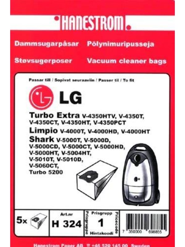 Haneström Pölypussit, mikrokuitu, 5kpl. DU12101 Vastaa: N/A