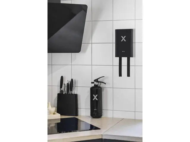 Nexa brandsläckare, 2 Kg ABC-pulver (Svart)