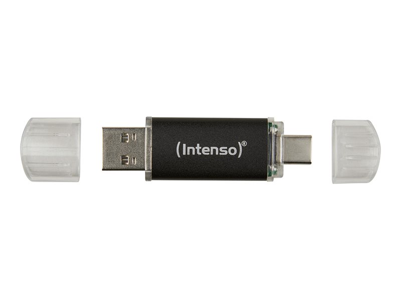 Intenso Twist Line USB-A / USB-C 3.2 Gen 1 512 Gt -muistitikku, 2-pack, anthracite