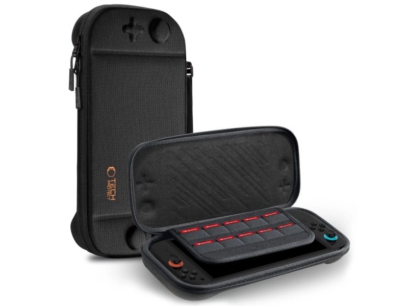 Tech-Protect Slim Pouch Case for Nintendo Switch 2 - Black - Bag