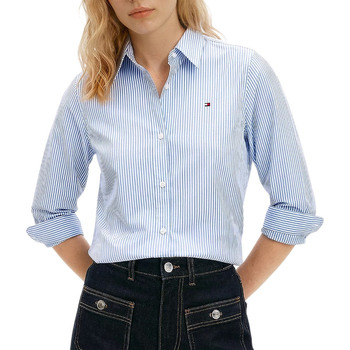 TOMMY HILFIGER Pusero 'ESS' vaaleansininen / valkoinen