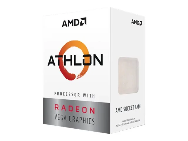 AMD Athlon 3000G CPU - 2 ydintä - 3.5 GHz - AMD AM4 - AMD Boxed (jäähdyttimen kanssa)
