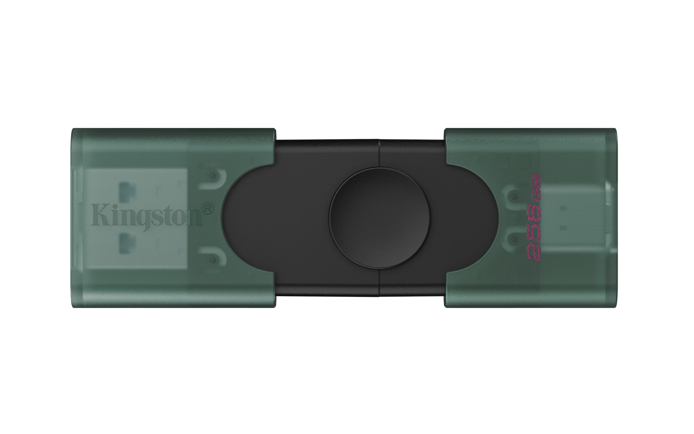Kingston Technology DataTraveler 128 GB USB-A + USB-C 3.2 Gen 1 DuoG2, 256 GB, USB Type-A / USB Type-C, 3.2 Gen 1 (3.1 Gen 1), muut, 10 g, musta, vihreä