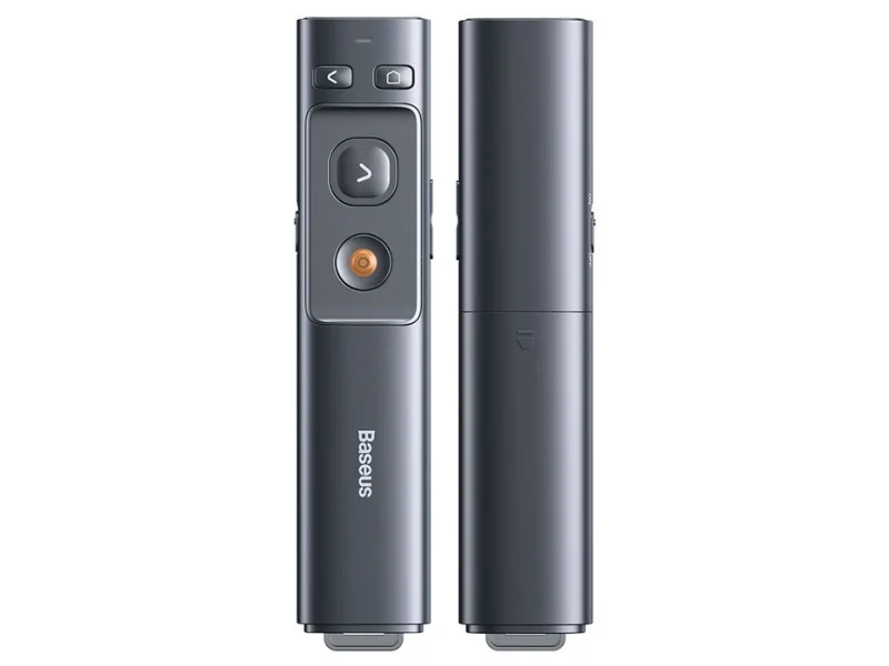 Baseus Orange Dot Multifunctionale remote control for presentation with a laser pointer - gray