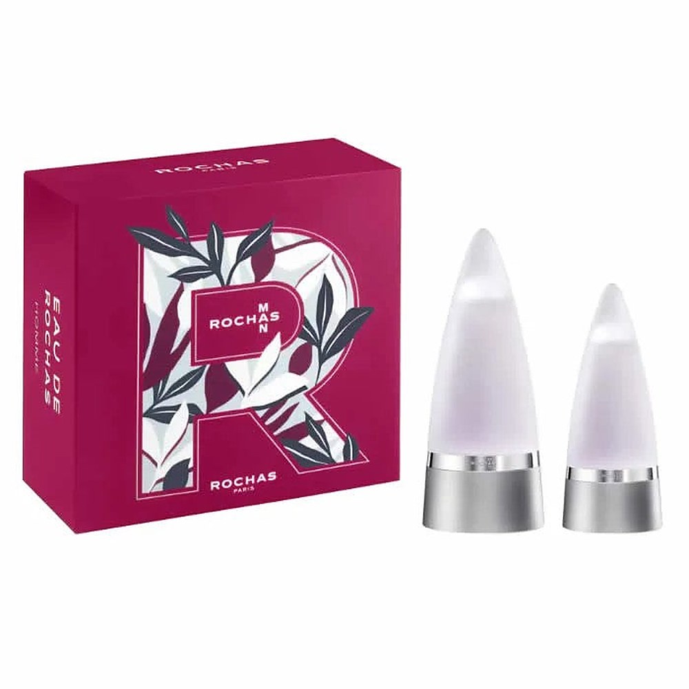 Rochas Man Eau De Toilette Spray 100ml Set 2 Kappaletta