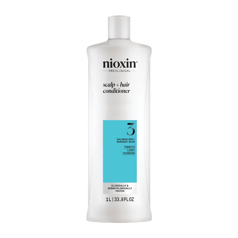 Nioxin Sistema 3 - Hoitoaine - Värjätyt ja Vaurioituneet Hiukset, Joilla On Kevyt Heikkous 1000ml
