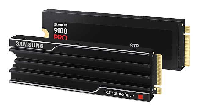 Samsung 9100 PRO 8 Tt M.2 PCIe 5.0 x4 NVMe -SSD-levy, musta
