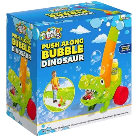 Bubble Tastic Push Along Dinosaur Bubble Walker