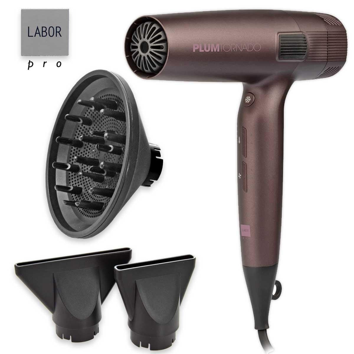 Labor ammattimainen nopea hiustenkuivain plum tornado