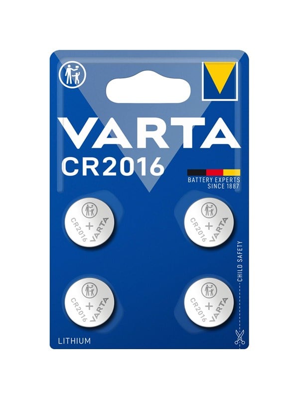 Varta CR2016 Lithium Coin 4 Pack