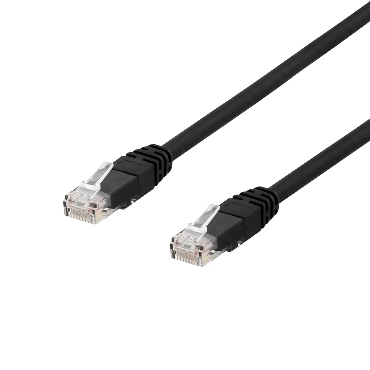 Deltaco Cat6 U/UTP RJ45 30m -verkkokaapeli, musta