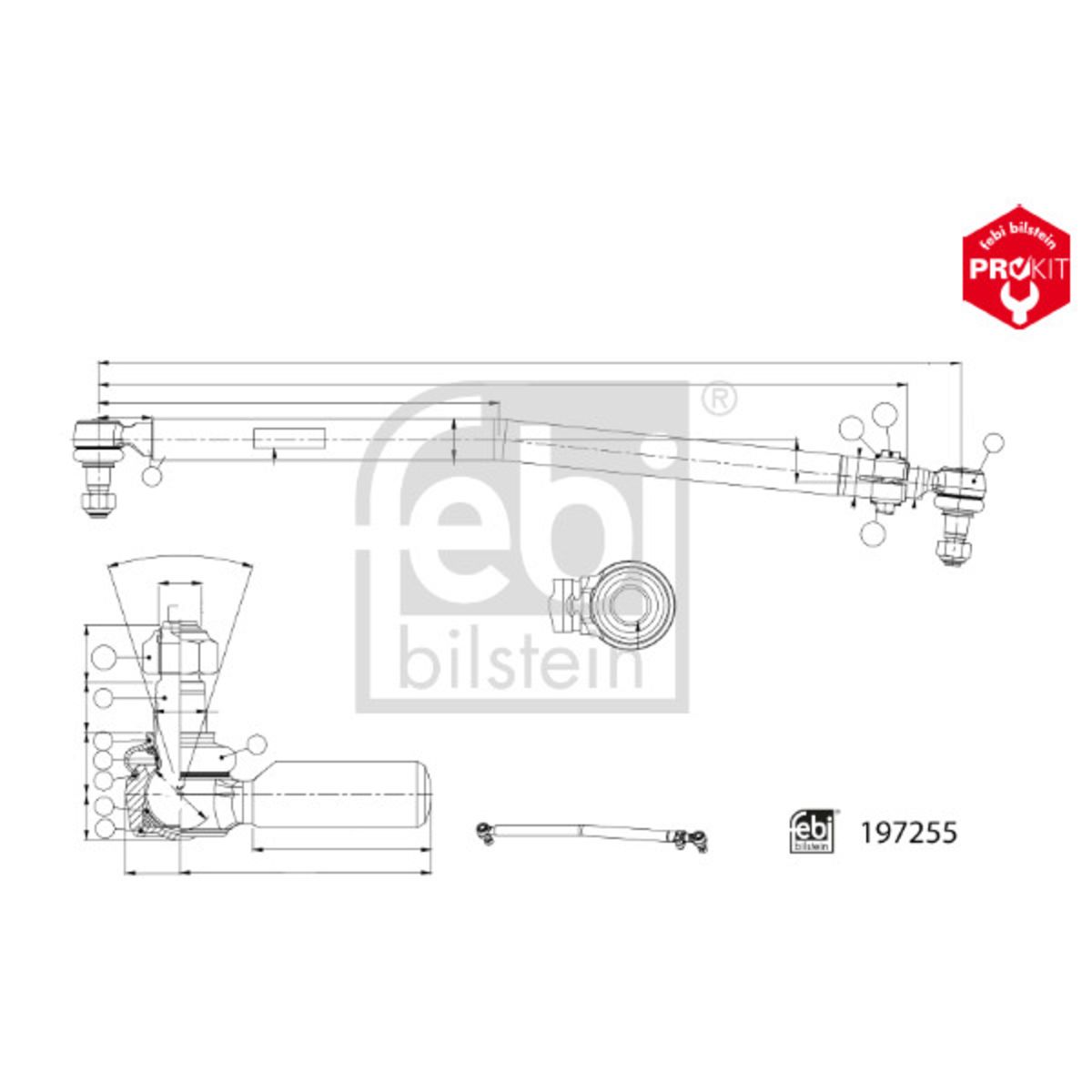 Ohjaustanko FEBI BILSTEIN 197255