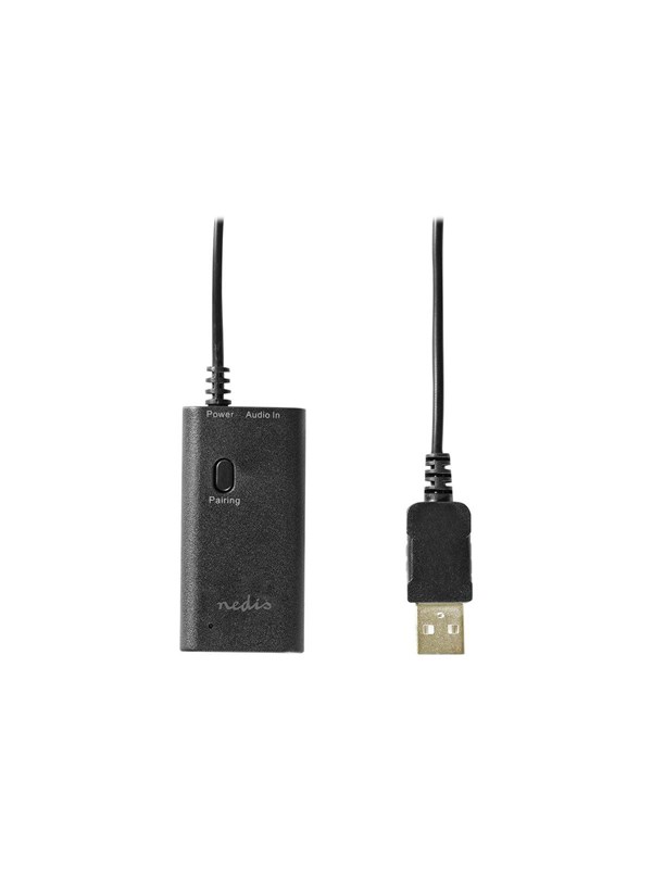 Nedis Bluetooth®-lähetin | Tuloliitäntä: 1x 3.5 mm | AptX TM Low latency / AptXTM / SBC | Jopa 2 laitetta | Musta