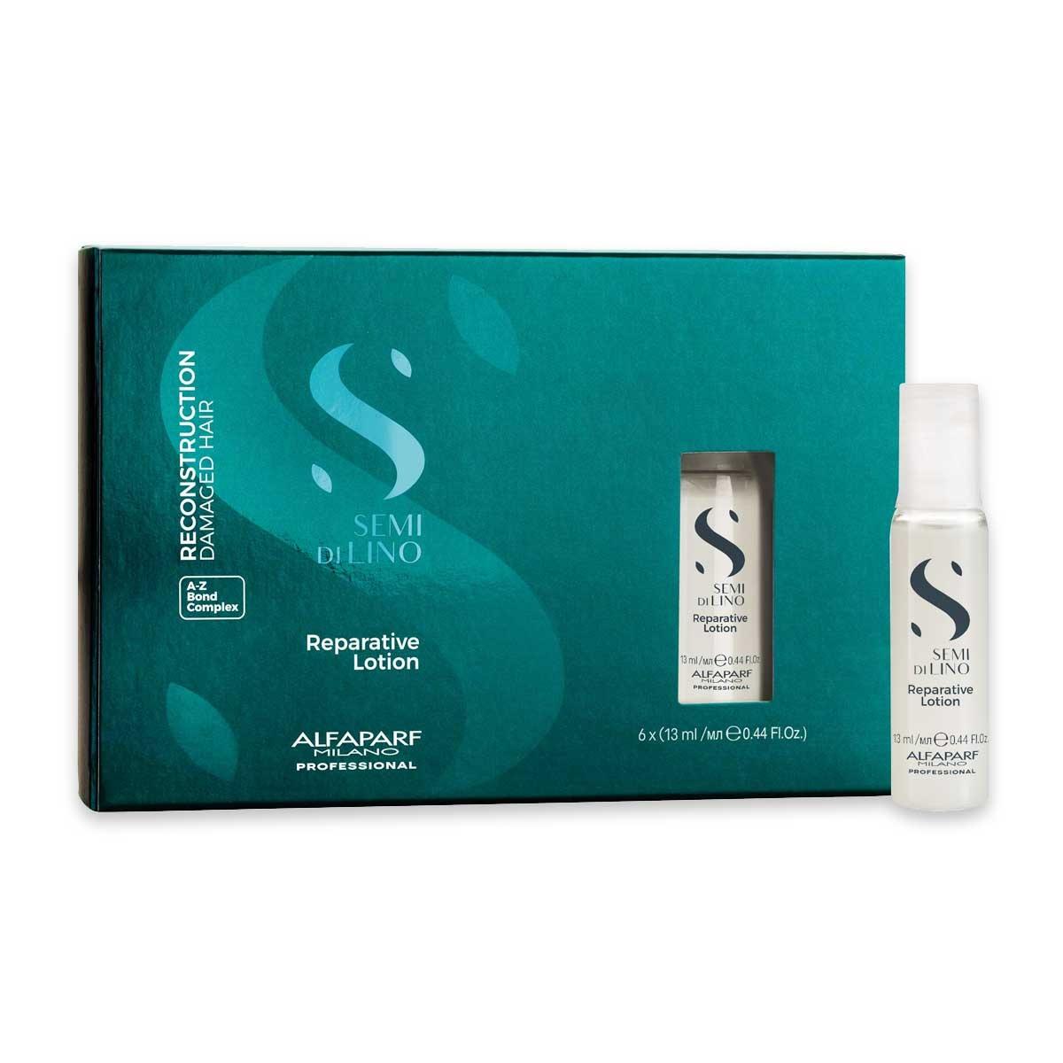 Alfaparf Milan Reconstruction Lotion Vaurioituneille Hiuksille Semi Di Lino Reconstruction (Korjaava Lotion) 6 x 13 ml