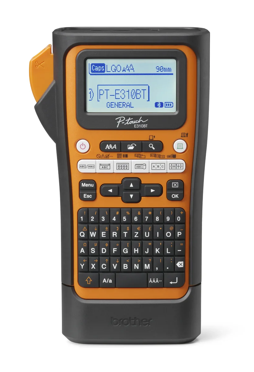 Brother PT-E310BTVP, QWERTY, HSE/TZe, Lämpösiirto, 180 x 180 DPI, 20 mm/s, Langallinen & langaton